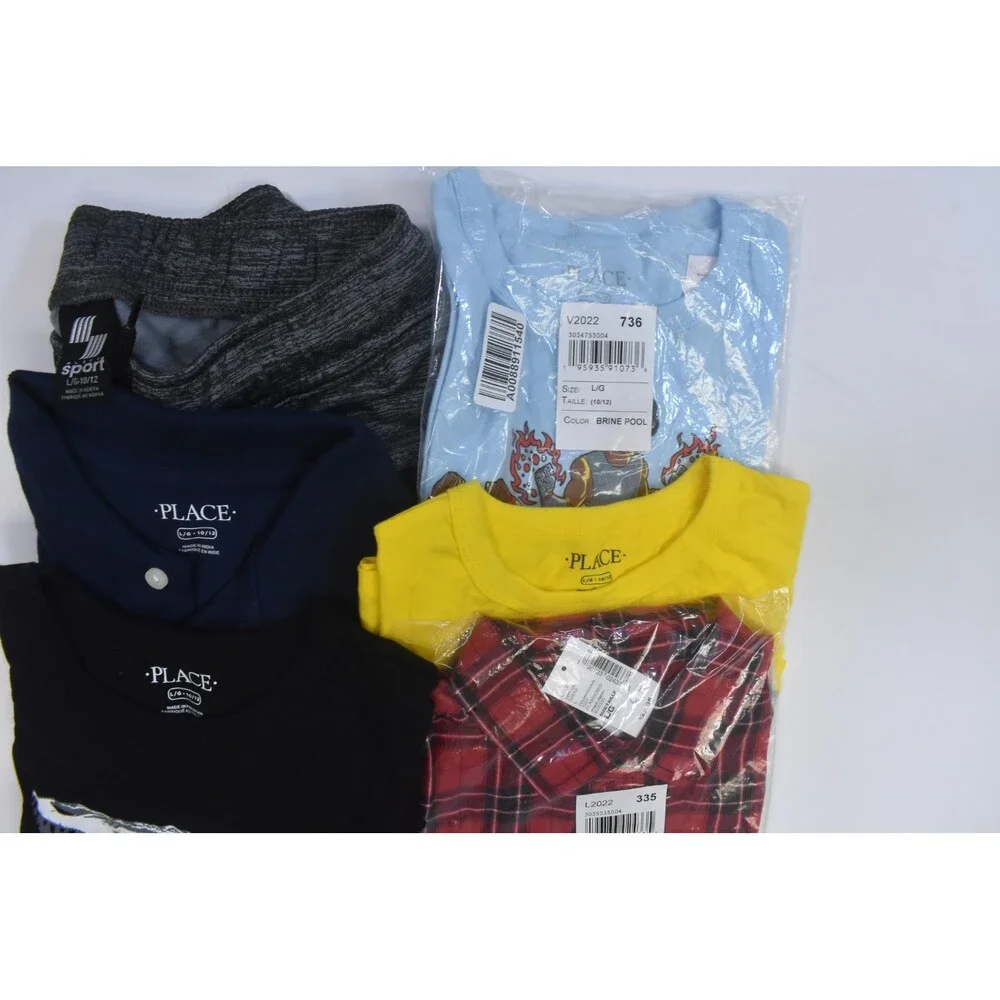 The Childrens Place Bulk Lot Of 10 Boys Size Large 10/12 Mix Season Tops Bottoms